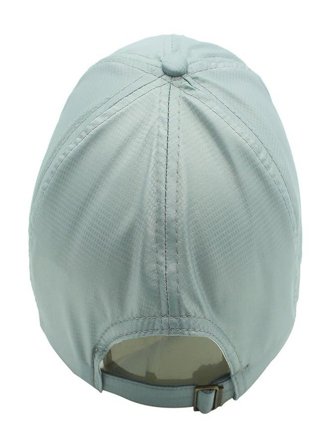 Ducclucc Men Foldable Unstructured Baseball Caps Summer Cool UPF 50 Quick Dry Running Hat for Men Women Breathable Travel Golf (One Size, Light Grey) - Image 3